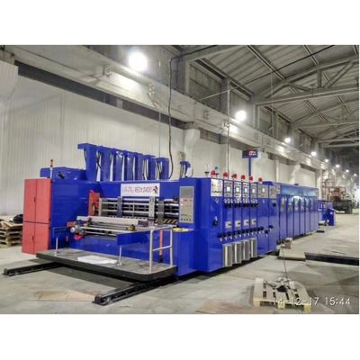 5500 KG Автоматический флексопринтер Slotter Die Cutter Inline Folder Gluer Machine для волнистых коробки