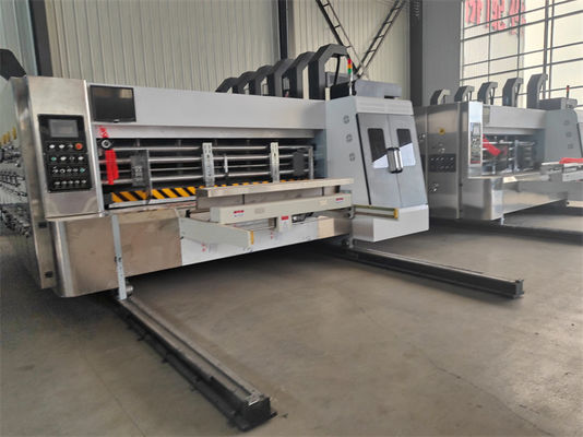 5500 KG Автоматический флексопринтер Slotter Die Cutter Inline Folder Gluer Machine для волнистых коробки