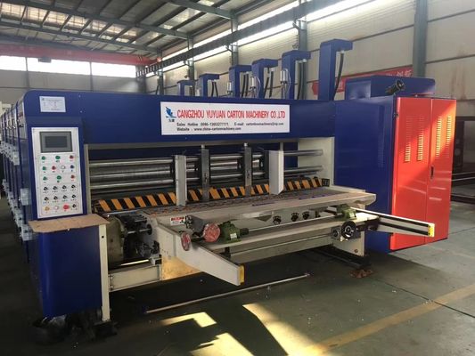 5500 KG Автоматический флексопринтер Slotter Die Cutter Inline Folder Gluer Machine для волнистых коробки