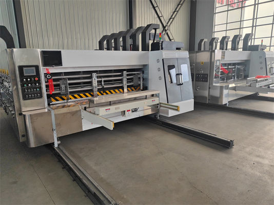 5500 KG Автоматический флексопринтер Slotter Die Cutter Inline Folder Gluer Machine для волнистых коробки