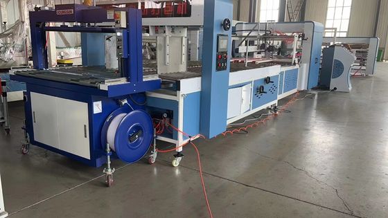 Полностью автоматическая картонная коробка папка клеевая машина с диапазоном расстояния ногтей 30-150 мм
