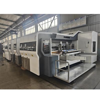 Картонная коробка, машина для изготовления картонной коробки Автоматический гофрированный картонный флексорезатель / принтер
