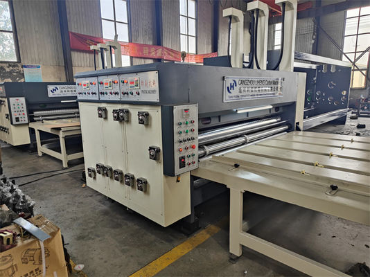 Высокоэффективная цепная пищевая флексопринтер Slotter Die Cutter для изготовления волнистых коробок