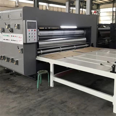 Высокоэффективная цепная пищевая флексопринтер Slotter Die Cutter для изготовления волнистых коробок
