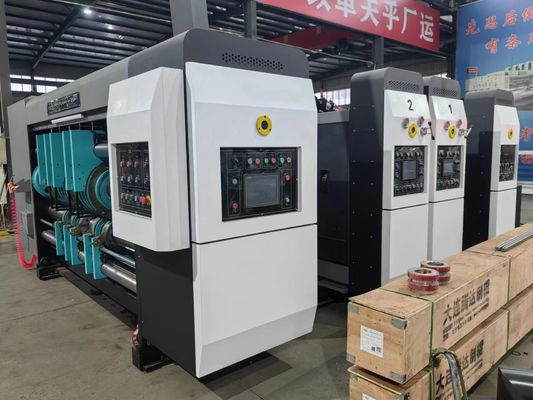 Автоматическое питание 4 цвета Flexoprinting Slotting Die Cutting Machine для быстрого производства