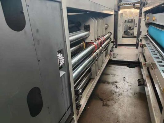 18000 KG 4 цветной гофрированный картон Пицца коробка Флексо изготовление печати Слоттинг Удаление резки картонная машина