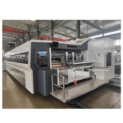 380V скорость 4 цветный принтер слотер и резацотрезник для гофрированной упаковки