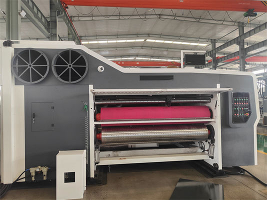 Автоматический цветовой принтер Flexo 4 Slotter And Die Cutter Печатная машина с гофрированной доской Ресторан