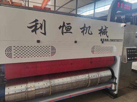 Автоматический цветовой принтер Flexo 4 Slotter And Die Cutter Печатная машина с гофрированной доской Ресторан