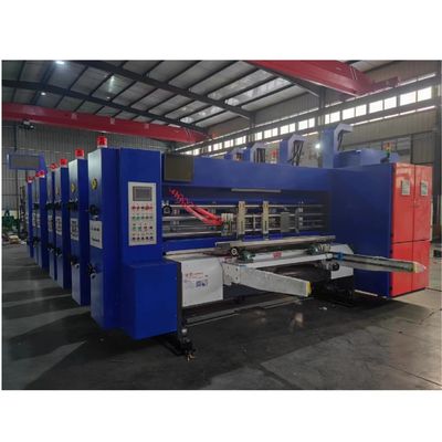 Полностью автоматическая Flexo 4 цветовая печать Ротационная режущая машина для формования картона для пиццы