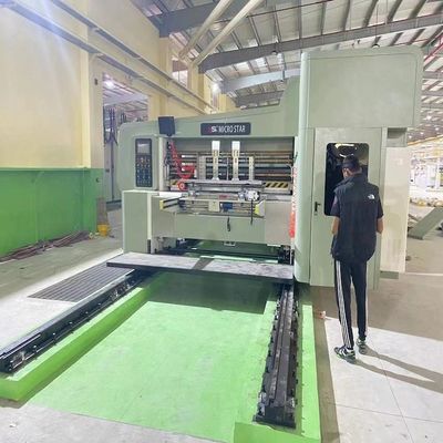 380V высокоскоростной гофрированный картонный ящик с водяным чернилом печать слотная режущая машина 2 3 4 5 6 цветовая флексопечать